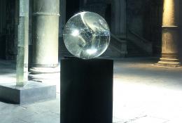 Libenský&Brychtová, Cube in a Sphere, exhibition view, I Grandi Vetri, Bergamo 1998