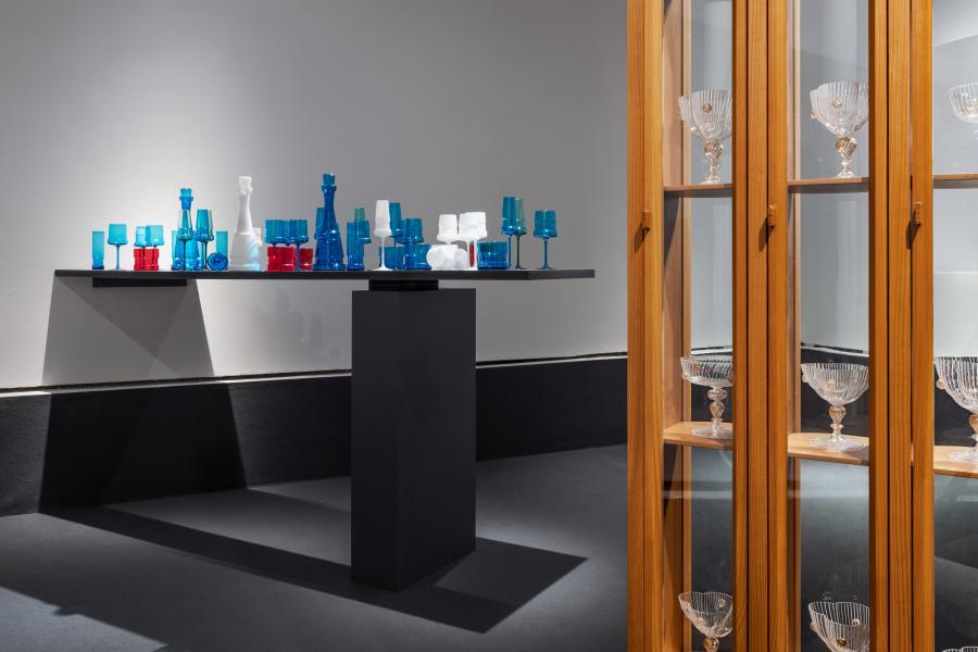 Bevanti #1 and a glass cabinet by Martin Szekely