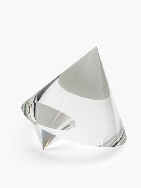 Václav Cigler, Cone, 2020, clear optical glass